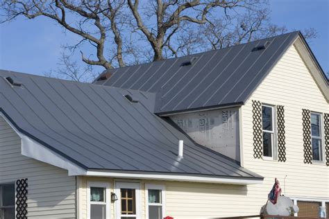 residential charcoal grey metal roof